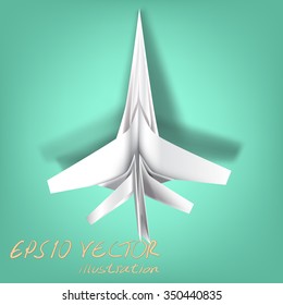 Symbol of the war in wisdom of folde paper
