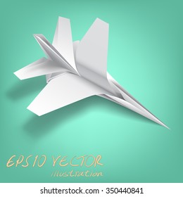 Symbol of the war in wisdom of folde paper