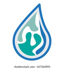 symbol water icon for logo