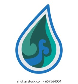 symbol water icon for logo