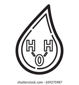 symbol water icon outline