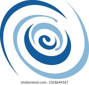 Symbol für Wasser- und Windstrom und Wirbelstrom