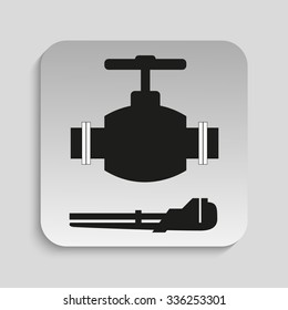 Symbol Water Works Vector Icon Stock Vector (Royalty Free) 336253301 ...