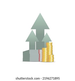 Symbol of wealth, success and good luck. Bank and Finance. Objects isolated on a white background.