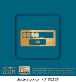 the symbol of the web-interface sign.