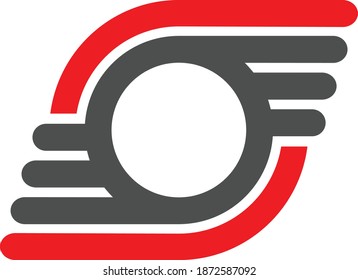 symbol of a wheel spinning in the air