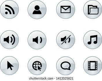 Symbol with white background, connection.