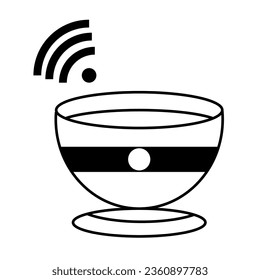 symbol of wifi in cafe