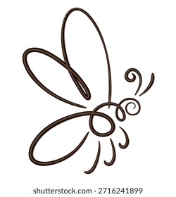 Symbol of a wild stylized bee.