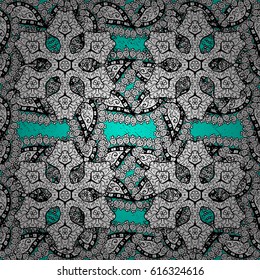 Symbol of winter, Merry Christmas holiday, Happy New Year 2018. Gray snowflake simple pattern. Abstract wallpaper, wrapping decoration. Vector gray pattern on blue background with gray elements.