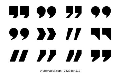 symbol for word quote and message box