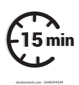  symbol work time, delivery and service time, isolated green on white , Vector illustrationeps10