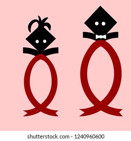 Symbol of the World AIDS Day