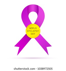 Symbol of the World epilepsy day. Vector illustration.