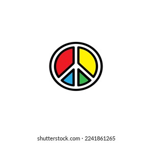 symbol of world peace icon vector