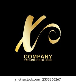 Symbol X letter logo on white background, can be used for art companies, sports, etc