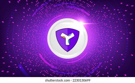 Symbol (XYM) coin cryptocurrency concept banner background.