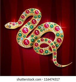 Symbol Of Year 2013 Glamour Jewerly Snake