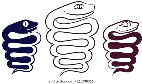 Symbol of the year. Merry snake.