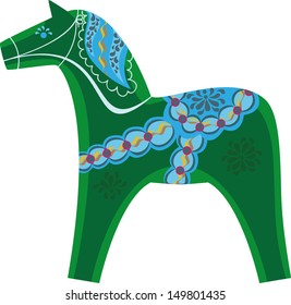 symbol of the year, Swedish souvenir green horse