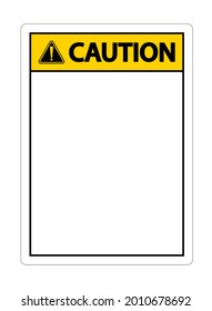 symbol yellow caution sign icon on white background