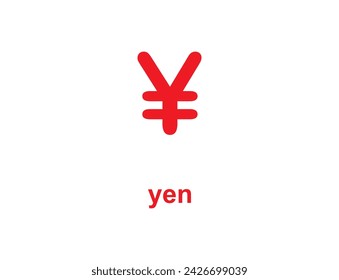 The symbol of the yen is ¥, along with JP¥, which is sometimes used to separate the Japanese yen from the Chinese yuan renminbi, which shares the same symbol. financial and banking  element and symbol