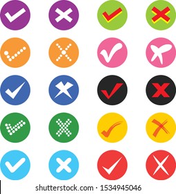 symbol  yes and no design vector