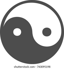 Symbol of Yin Yang harmony and balance