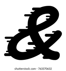 Symbol for your illustrations. And symbol. Eight silhouette. Additional keyboard symbol.