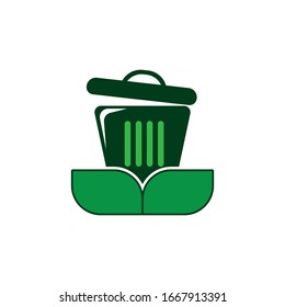 Symbol zero waste with recycling
