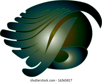 symbolic abstract earth surrounded by symbolic helmet of protection