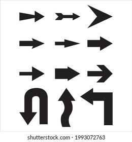 
symbolic arrow icons vector black illüstrasyon