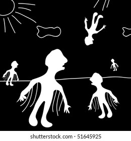 symbolic art, Icarus. vector