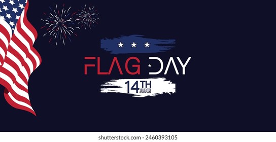 Symbolic Beauty Captivating Illustration Design for Flag Day on June 14th