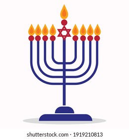 symbolic candlestick at a Jewish festival