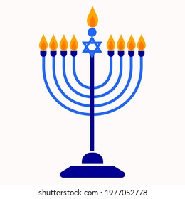 symbolic candlestick at a Jewish festival