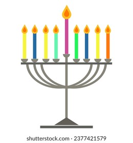 symbolic candlestick at a Jewish festival