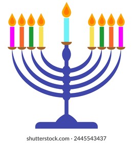 symbolic candlestick at a Jewish festival 