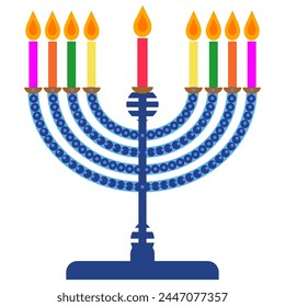 symbolic candlestick at a Jewish festival