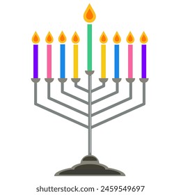symbolic candlestick at a Jewish festival