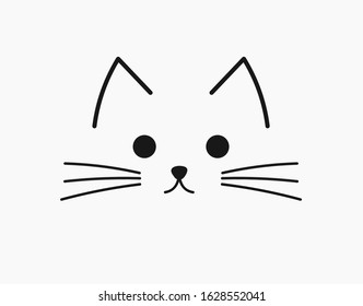 28,653 Cat face outline Stock Vectors, Images & Vector Art | Shutterstock