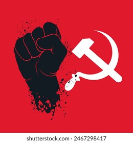 A symbolic fist has mainly represented ‘black power’ in political movements. The raised right fist was also frequently used in communist revolutionary propaganda posters around the world.