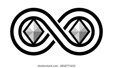 Symbolic graphic representing eternal value or jewelry business identity.