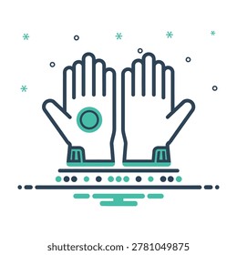Symbolic hands with cuffs and ring on finger gesture, conveying freedom or escape concept