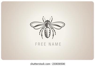 Symbolic illustration of a bee 