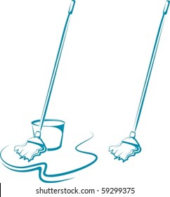 Symbolic illustration of a cleaning service