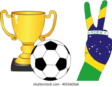 Symbolic illustration representative rooting for the national football