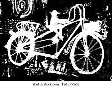 La imagen simbólica de una bicicleta