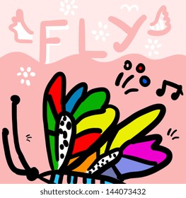 The symbolic image of a butterfly. 