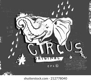 Symbolic image of a circus elephant. 